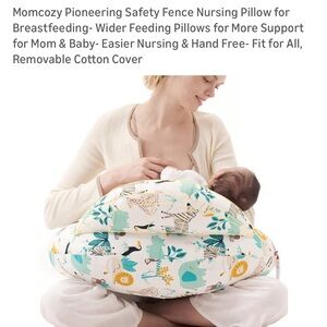 Momcozy Nursing Pillow with Colorful Animal Print